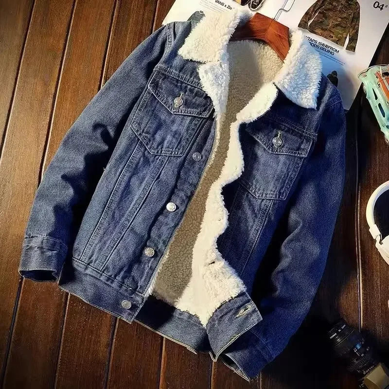 Buy Indian Style Thickened Loose Fit Denim Jacket for Men & women