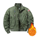 American pilot  Loose Fit Military Turtleneck Jacket