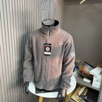 Thick Wool-Lined Thermal Fleece Jacket for Youth Hoodie