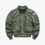 American pilot  Loose Fit Military Turtleneck Jacket